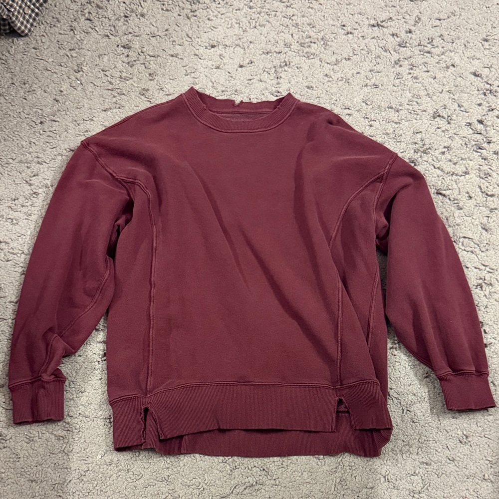 Aerie Women’s Burgundy Oversized Sweater